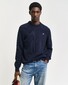 Gant Casual Cotton Crew Neck Pullover Evening Blue