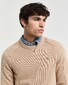 Gant Casual Cotton Crew Neck Pullover Khaki Melange