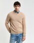 Gant Casual Cotton Crew Neck Pullover Khaki Melange