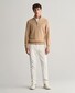 Gant Casual Cotton Half Zip Rib Endings Pullover Khaki Melange