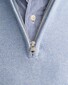 Gant Casual Cotton Half Zip Rib Endings Pullover Light Blue Melange