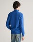 Gant Casual Cotton Half Zip Rib Endings Pullover Rich Blue