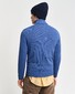 Gant Casual Cotton Half Zip Rib Endings Pullover Vintage Blue