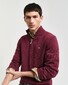 Gant Casual Cotton Half Zip Rib Endings Pullover Wine Red