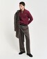 Gant Casual Cotton Half Zip Rib Endings Pullover Wine Red