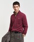 Gant Casual Cotton Half Zip Rib Endings Pullover Wine Red