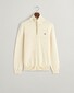 Gant Casual Cotton Half Zip Rib Endings Trui Crème