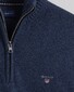 Gant Casual Cotton Halfzip Pullover Blue Melange
