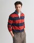 Gant Chambray Stripe Heavy Rugger Twill Collar Pullover Iron Red