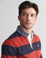 Gant Chambray Stripe Heavy Rugger Twill Collar Pullover Iron Red