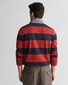 Gant Chambray Stripe Heavy Rugger Twill Collar Pullover Iron Red