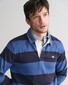 Gant Chambray Stripe Heavy Rugger Twill Collar Pullover Vintage Blue