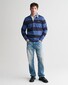 Gant Chambray Stripe Heavy Rugger Twill Collar Pullover Vintage Blue