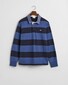 Gant Chambray Stripe Heavy Rugger Twill Collar Pullover Vintage Blue