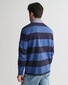 Gant Chambray Stripe Heavy Rugger Twill Collar Pullover Vintage Blue