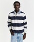 Gant Chambray Stripe Heavy Rugger Twill Collar Trui Eggshell