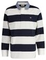 Gant Chambray Stripe Heavy Rugger Twill Collar Trui Eggshell