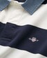 Gant Chambray Stripe Heavy Rugger Twill Collar Trui Eggshell