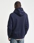 Gant Champs Graphic Sweat Hoodie Trui Avond Blauw