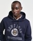 Gant Champs Graphic Sweat Hoodie Trui Avond Blauw