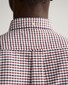 Gant Check Oxford Tattersall Button Down Shirt Plumped Red