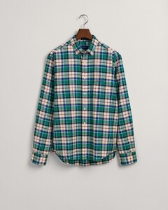 Gant Checked Oxford Shirt Lush Green