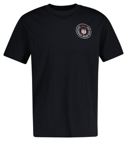 Gant Circle Chest Graphic Short Sleeve Crew Neck T-Shirt Zwart