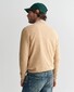 Gant Classic Cotton Crew Neck Pullover Khaki Melange