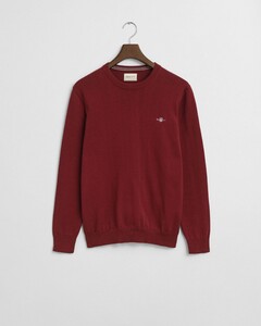 Gant Classic Cotton Crew Neck Pullover Plumped Red