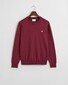 Gant Classic Cotton Crew Neck Pullover Wine Red