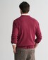 Gant Classic Cotton Crew Neck Pullover Wine Red