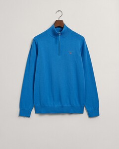 Gant Classic Cotton Half Zip Pullover Day Blue