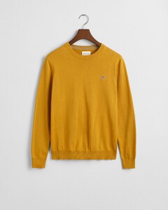 Gant Classic Cotton Ronde Hals Trui Maple Yellow