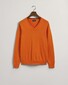 Gant Classic Cotton V-Hals Trui Pumpkin Orange