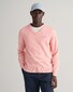 Gant Classic Cotton V-Neck Pullover Bubblegum Pink