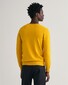 Gant Classic Cotton V-Neck Pullover Dark Mustard Yellow