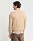 Gant Classic Cotton V-Neck Pullover Khaki Melange