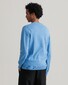 Gant Classic Cotton V-Neck Pullover Mid Blue