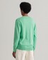 Gant Classic Cotton V-Neck Pullover Ocean Green Melange