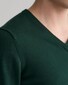 Gant Classic Cotton V-Neck Pullover Tartan Green