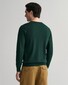 Gant Classic Cotton V-Neck Pullover Tartan Green