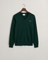 Gant Classic Cotton V-Neck Pullover Tartan Green