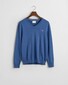 Gant Classic Cotton V-Neck Pullover Vintage Blue