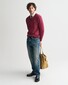 Gant Classic Cotton V-Neck Pullover Wine Red