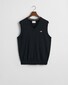 Gant Classic Cotton V-Neck Slip-Over Black