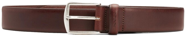 Gant Classic Leather Belt Dark Brown Melange