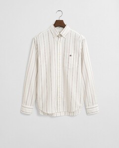 Gant Classic Oxford Stripe Button-Down Overhemd Wit