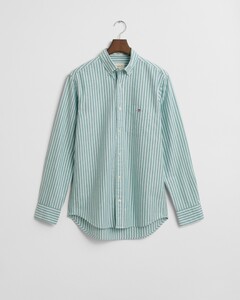 Gant Classic Oxford Stripe Shirt Deep Green