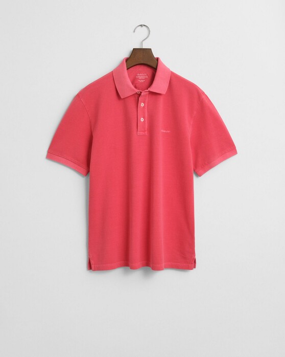 Gant Classic Piqué Sunfaded Short Sleeve Polo Watermeloen Rood