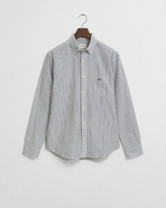 Gant Classic Poplin Fine Stripe Button-Down Overhemd Forest Green